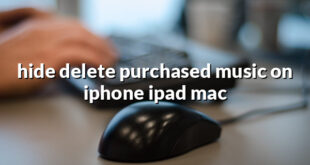 hide delete purchased music on iphone ipad mac