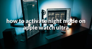 how to activate night mode on apple watch ultra