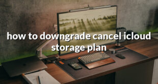 how to downgrade cancel icloud storage plan