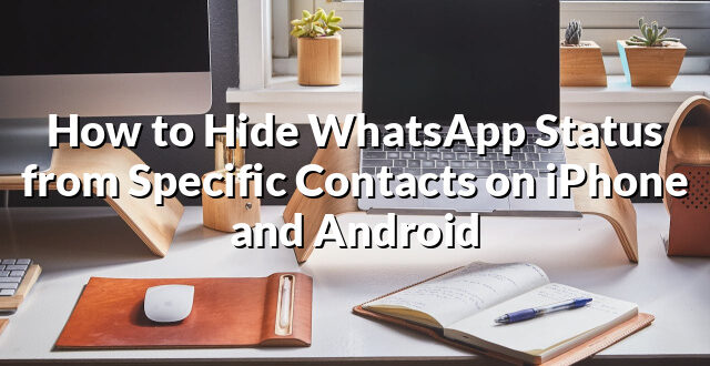 How to Hide WhatsApp Status from Specific Contacts on iPhone and Android