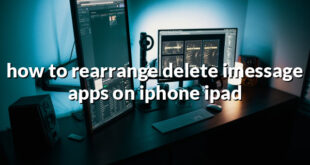 how to rearrange delete imessage apps on iphone ipad