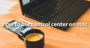 how to use control center on mac