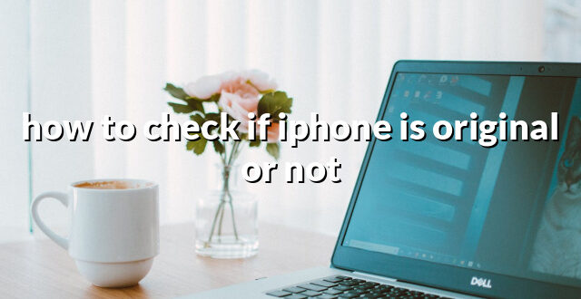 how to check if iphone is original or not