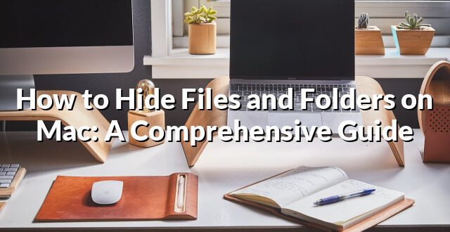 How to Hide Files and Folders on Mac: A Comprehensive Guide