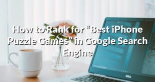 How to Rank for “Best iPhone Puzzle Games” in Google Search Engine