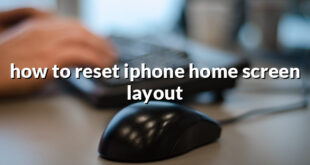 how to reset iphone home screen layout