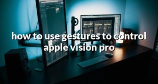 how to use gestures to control apple vision pro