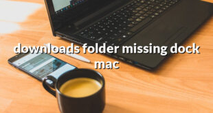 downloads folder missing dock mac