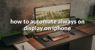 how to automate always on display on iphone