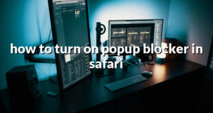 how to turn on popup blocker in safari