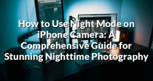 How to Use Night Mode on iPhone Camera: A Comprehensive Guide for Stunning Nighttime Photography