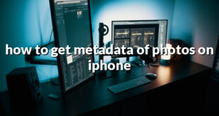 how to get metadata of photos on iphone