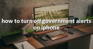 how to turn off government alerts on iphone