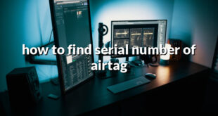 how to find serial number of airtag