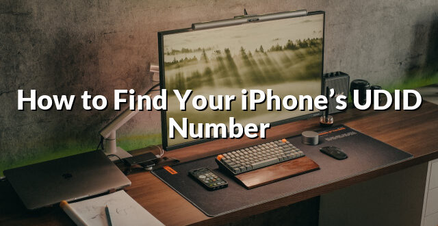 How to Find Your iPhone’s UDID Number